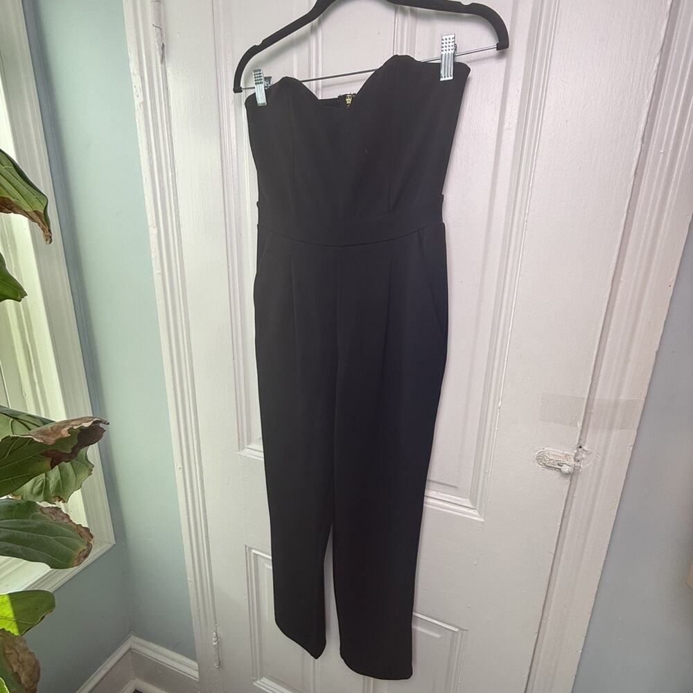 EXPRESS Strapless Jumpsuit Formal Party Cocktail Black Size 2 Womens